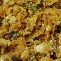 A picture of Carrot with eggs scrambled.