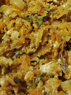 A picture of Carrot with eggs scrambled.