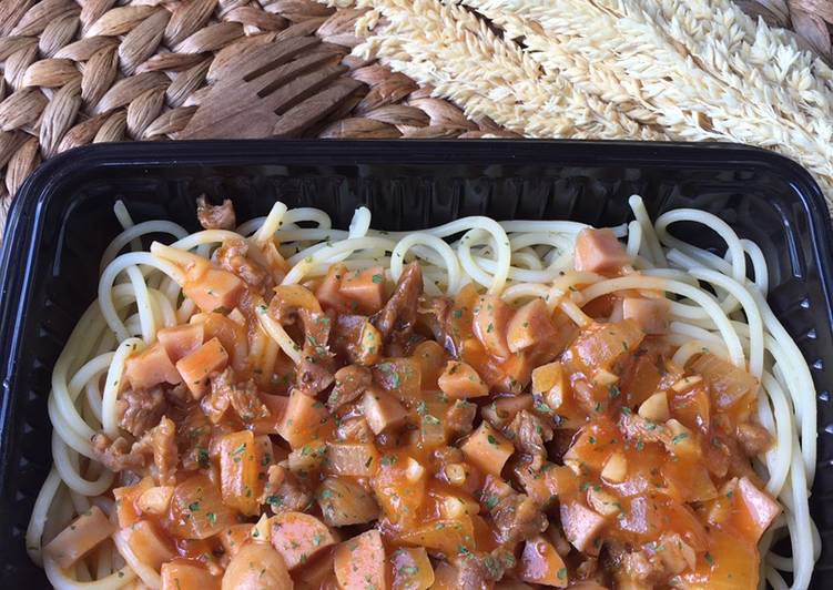 Spaghetti bolognase (saus Homemade)