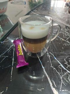 عکسی از دستور قهوه لاته ماکیاتو خانگی latte macchiato
