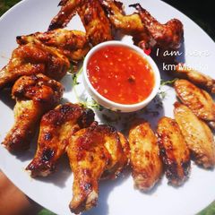 A picture of Peri peri chicken wings.