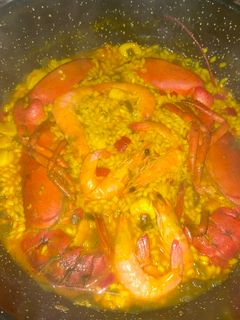 Una foto de Arroz con bogavante