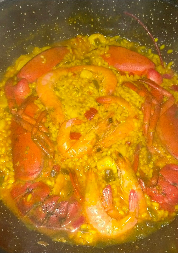 Una foto de Arroz con bogavante