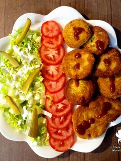 عکسی از دستور ناگت مرغ آبپز