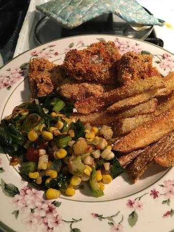 Recipe Sautéed Collard Greens, Brussel Sprouts and Corn which So Delicious