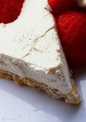 A picture of No Bake Keto New York Cheesecake.