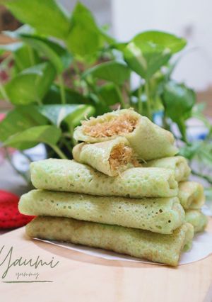 Foto resep Dadar gulung isi unti kelapa