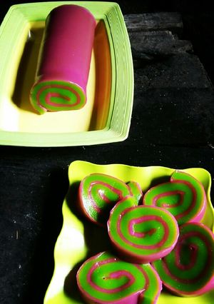 Foto resep Lapis ketan gulung..