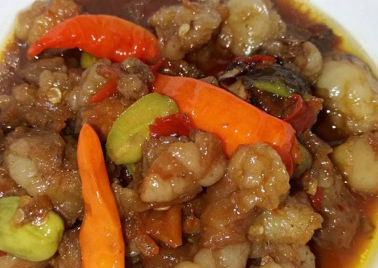 Resep Oseng Mercon Khas Jogja plus Pete 😄, Enak Banget