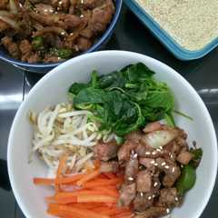 Bimbibap ayam রেসিপির প্রধান ছবি