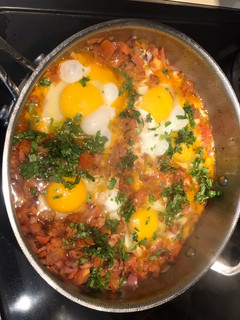 Una foto de Huevos rancheros
