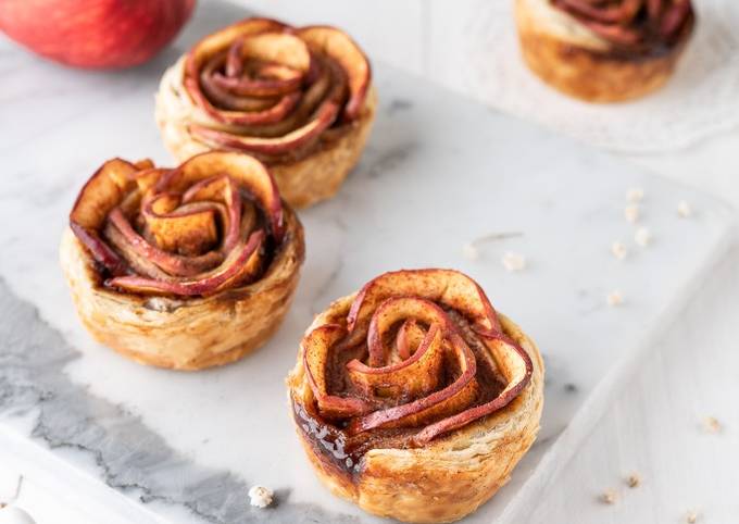 Apple Roses Puff Pastry