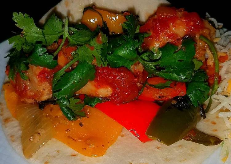 Recipe of Award-winning Mike&#39;s Chunky Chicken Fajita Style Soft Tacos