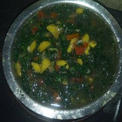 A picture of Stinging Nettle Banana stew.