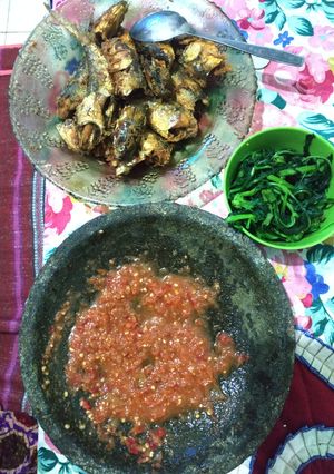 Foto resep Bandeng presto sambal bajak mentah