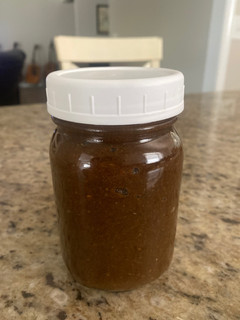 A picture of Jerk dipping sauce.