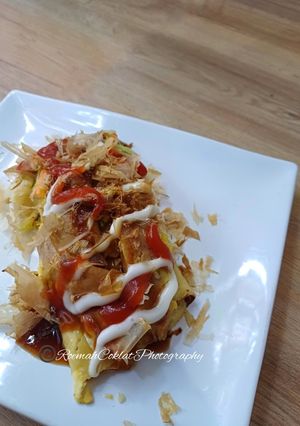 Foto resep Okonomiyaki Gulung | Pancake Kubis/ Kol Gulung Jepang
