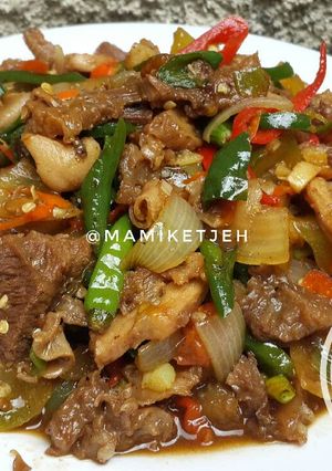 Foto resep Daging kambing oseng mercon