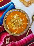 Sopa azteca o de tortilla en freidora de aire