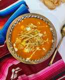 Sopa azteca o de tortilla en freidora de aire