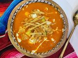 Sopa azteca o de tortilla en freidora de aire