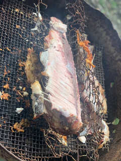 Una foto de Pescado asado al carbón