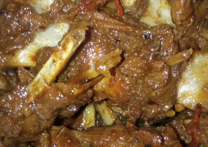 Resep Tengkleng rica² kambing Resep Tengkleng rica² kambing