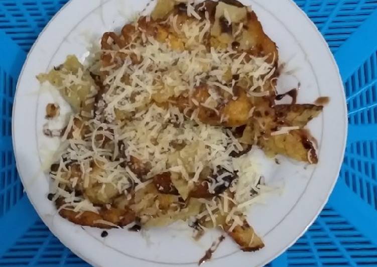 Siap Saji Pisang kipas cokelat keju Sedap Nikmat