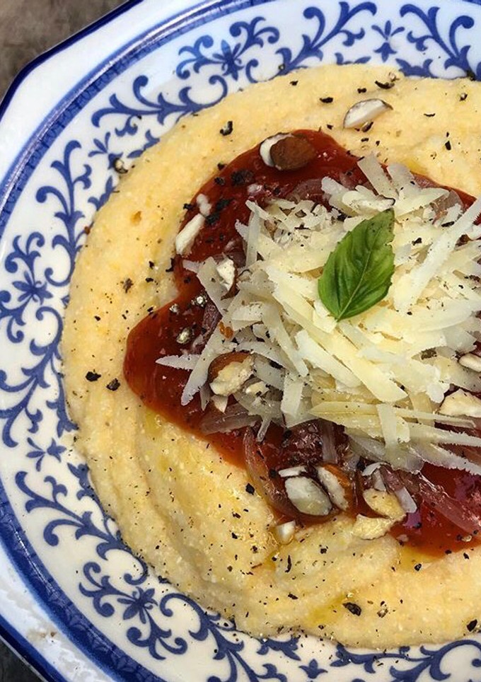 Una foto de Polenta