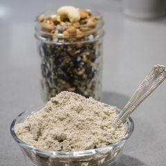 A picture of Homemade health mix powder for babies.