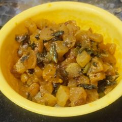 A picture of Mooli ki bhurji.
