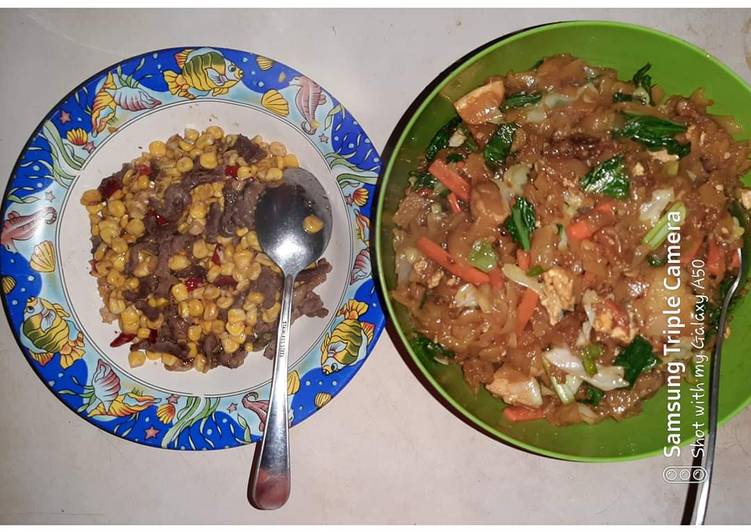 Resep Oseng Daging Jagung Manis dan Kwetiaw Goreng Ayam, Sempurna