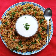 A picture of Sweet Potato And Sabudana Khichdi (Maha Shivratri Vrat Falahar).
