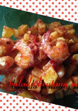 Foto resep Balado kentang udang