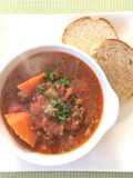 Tomato Beef Soup with Quinoa & Red Beans
