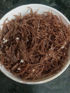 வேக வைத்த இனிப்பு ராகி சேமியா(sweet ragi semiya recipe in tamil) செய்முறை முக்கிய புகைப்படம்