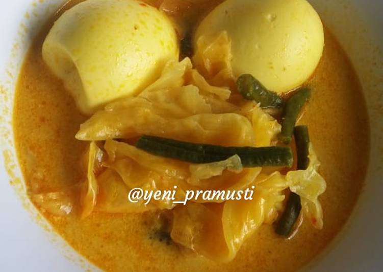 Gulai Telur dan Sayur