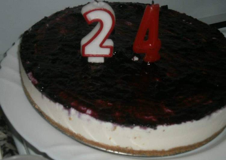 Tarta queso 🧀 con arandanos