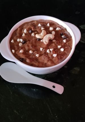 A picture of Tapioca Chocolate Pudding.