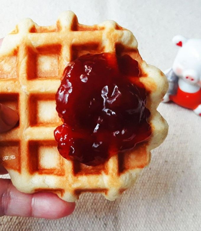 Hình của món Bánh WAFFLE của nước Bỉ (Belgian Waffle).