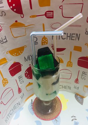 Una foto de Japanese Ice Cream de Café Leche Matcha!