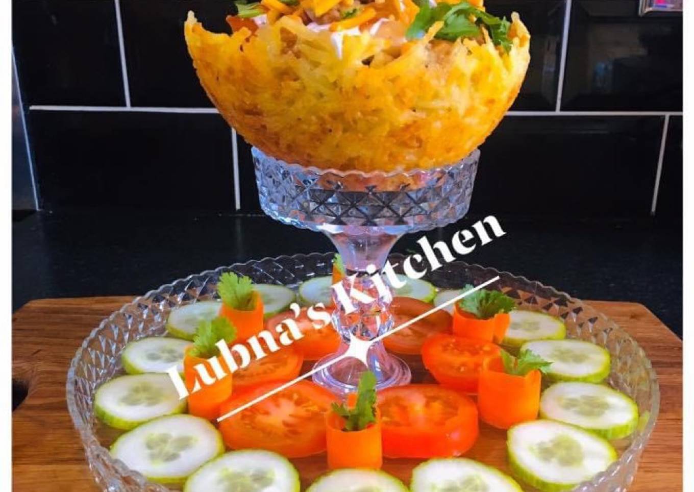 Potato Basket Chaat: