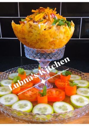 A picture of Potato Basket Chaat:.