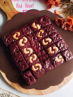 Foto resep Fudgy Brownies Red Velvet
