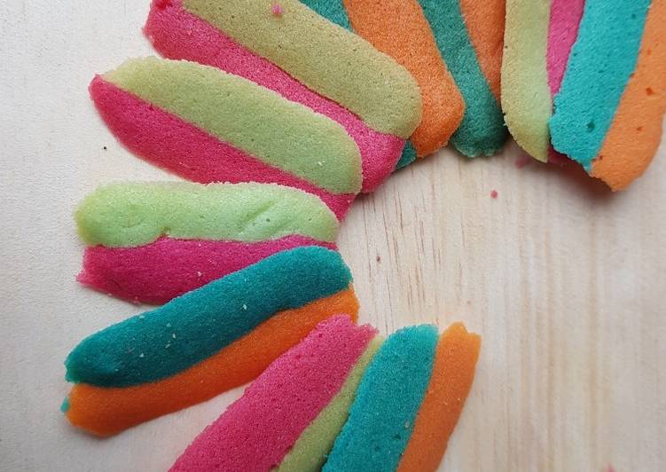 Resep: Untuk Mencoba Di RumahLidah Kucing(Ga)Rainbow