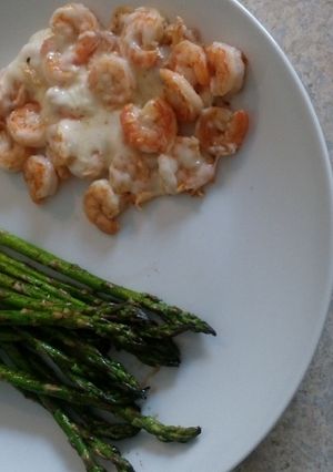 Una foto de Camarones gratinados