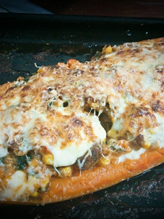 Una foto de Calabaza rellena