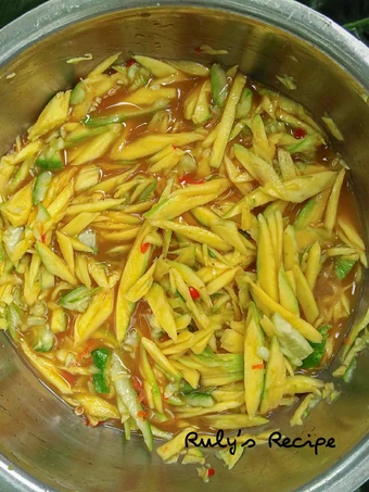 Cara Simple Membikin Resep  Rujak Serut Mangga Timun yang Sempurna, Enak