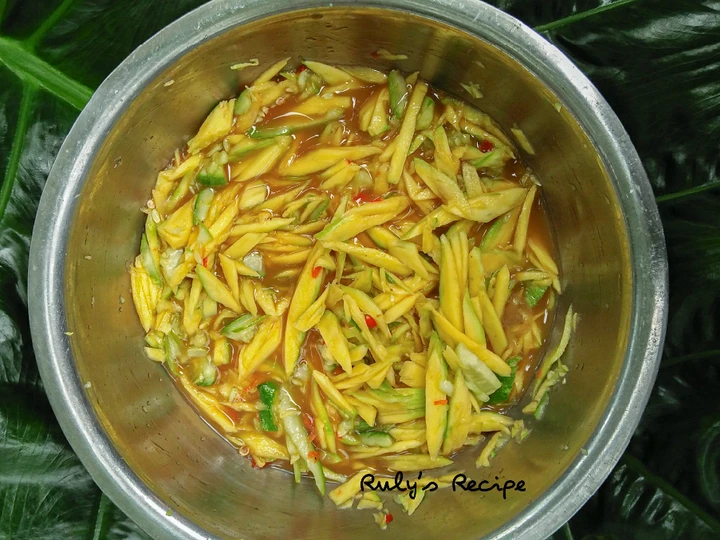 Cara Simple Membikin Resep  Rujak Serut Mangga Timun yang Sempurna, Enak