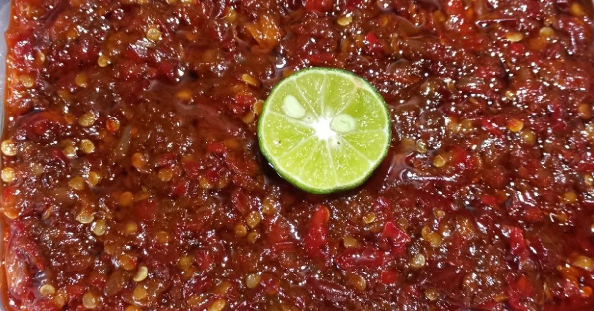 Sambal terasi pedas manis untuk ayam bakar